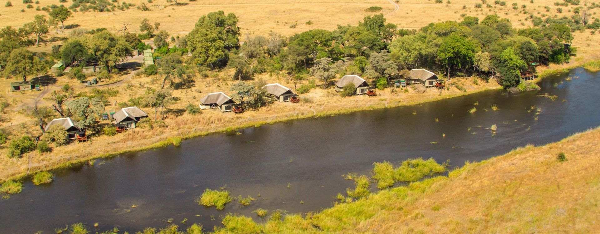 Kwando-Lagoon-Camp_Aerial-Camp-View