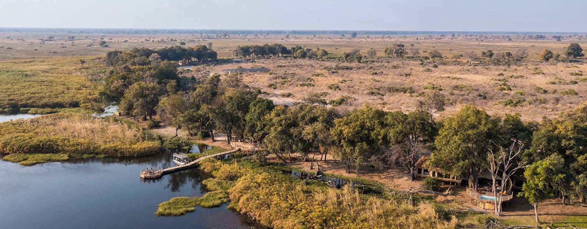 Sitatunga_Camp aerial and entrance access