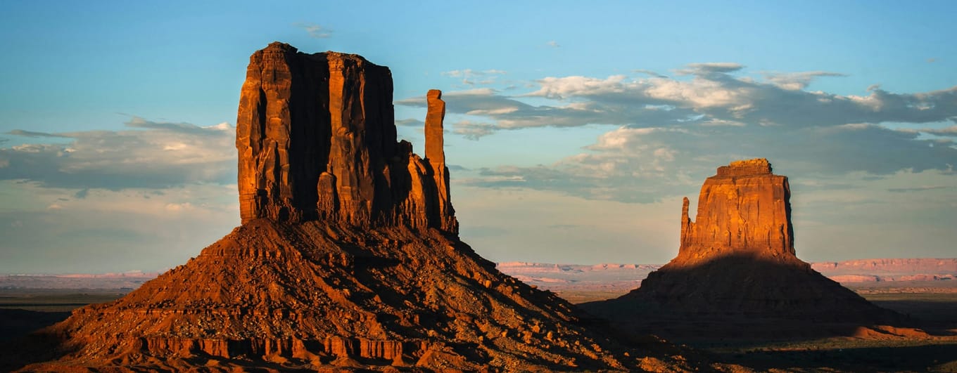 View of monument valley in Arizona