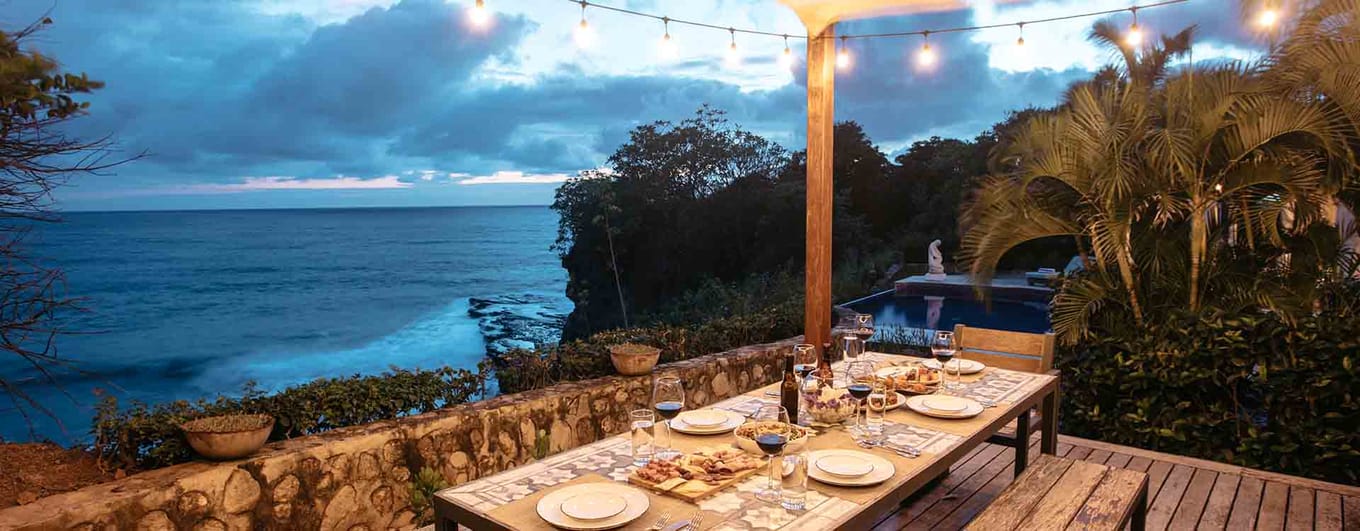 Thanksgiving dinner experience at Rancho Santana with the ocean view