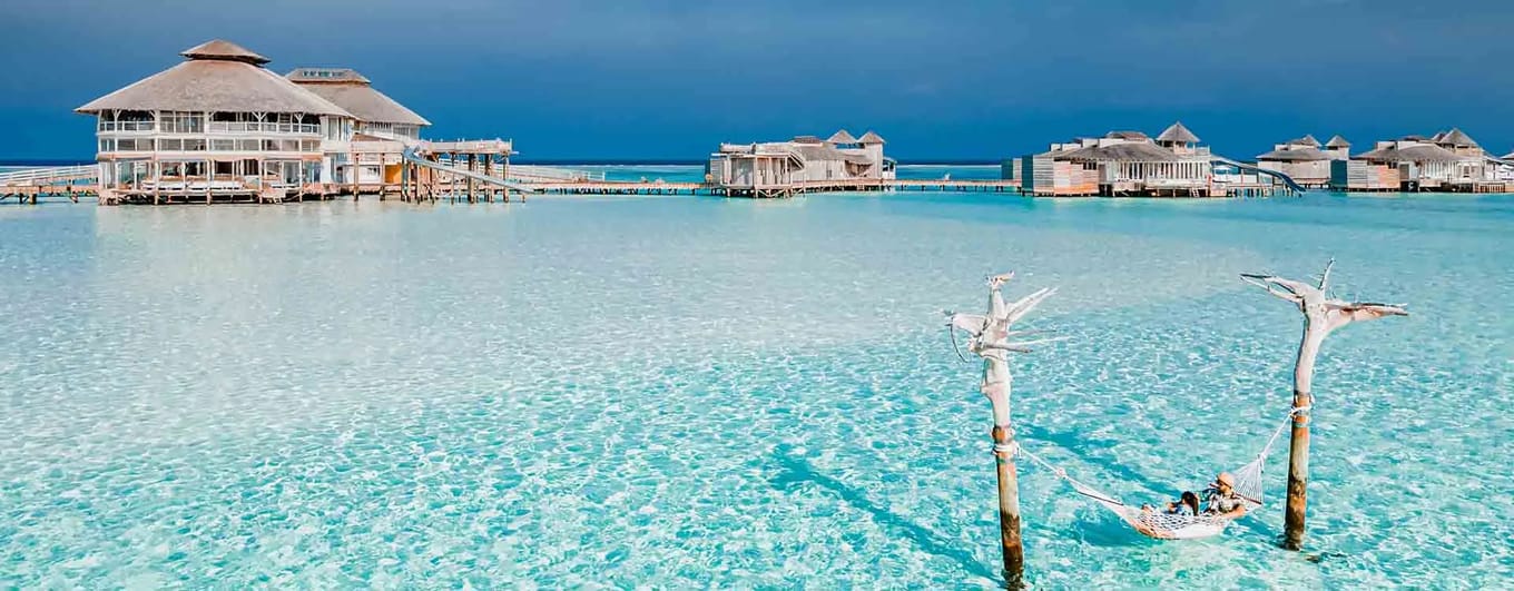 Relax by the beach at Soneva Jani, The Maldives