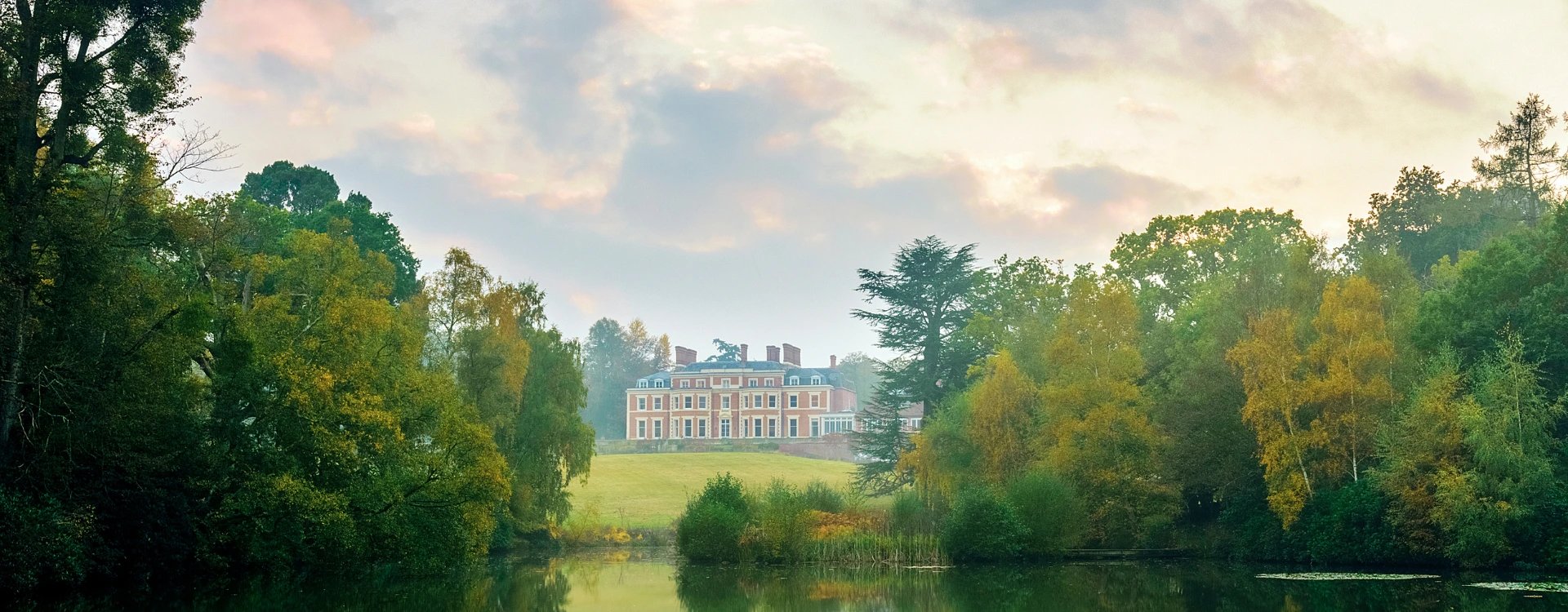 View of a country house hotel in the UK