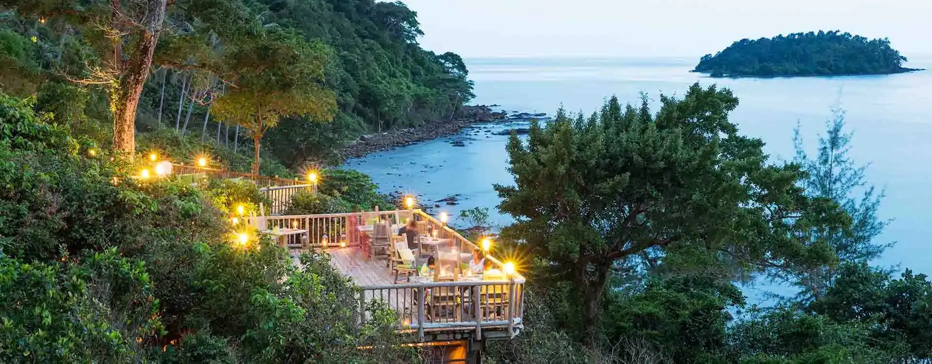 The view of Koh Kood Island from Soneva Kiri, Thailand