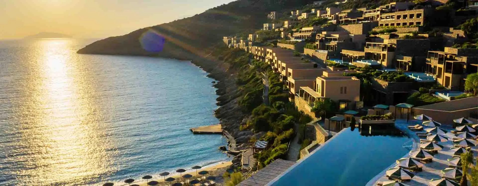 The aerial view of Daios Cove, Greece