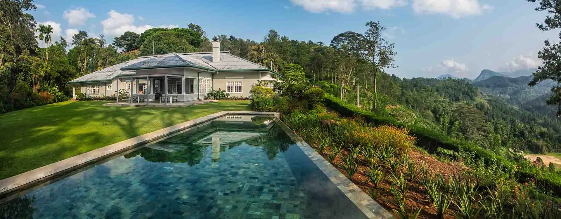 The exterior with the pool view from Nine Skies, Sri Lanka