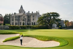 Guest playing golf at luxury Ireland hotel