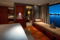 The design suite at Aqua Mekong with the river view