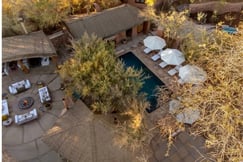 birds eye view of hotel in peru