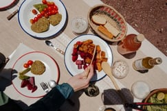 peruvian lunch spread