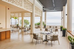 Restaurant terrace with seaview