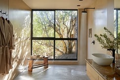 En-suite bathroom at Kwandwe Ecca Lodge, South Africa