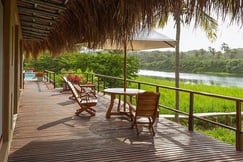 Deck view in Cabana Suite at Villa Playa Colombia