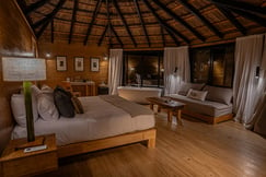 The cabin interior at Pristine Iguazu Camp