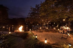 Firepit in the aerial of Leopard Trails Wilpattu