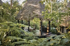 lush outdoor spa at como laucala island