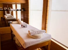 spa treatment bed onboard luxury small cruise ship