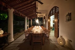 Dining area at Meda Gedara, Sri Lanka