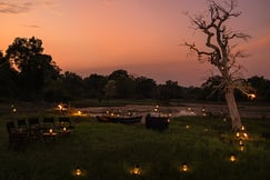 Boma dining setup at Leopard Trails Yala