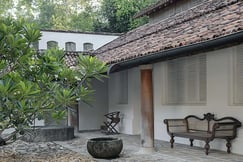 The exterior of Ena House at Lunuganga, Sri Lanka