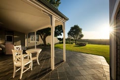 Private terrace with views of the African bush