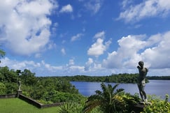 Lake view from the garden at Lunuganga, Sri Lanka