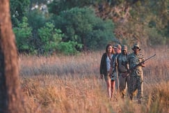 Guided walking safari from Musekese Camp