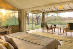 View from bedroom at luxury Kenya hotel