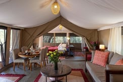 Room at a luxury Kenya camp