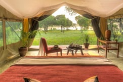 Deck at luxury Kenya camp