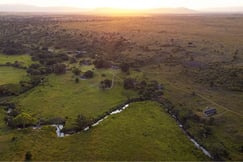 Aerial shot of luxury Kenya hotel