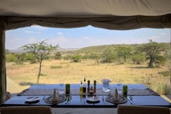 Dining room with view of Maasai Mara