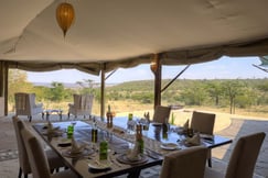 Dining room at Kenya tented camp