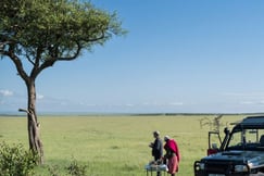 Bush breakfast in Kenya with Lightfoot Travel