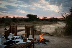 Al fresco dining in Tanzania