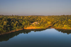 The lake view from Pristine Iguazu Camp