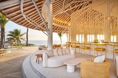 Beach bar overlooking the ocean