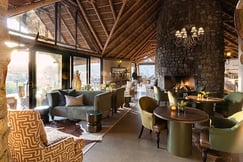 The main lounge at Kwandwe Great Fish River Lodge, South Africa