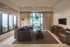 Living Room of Oceanview Suite at Kumu Beach, Sri Lanka