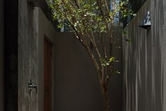 Outdoor shower at Kirana Santani Villa, Sri Lanka