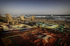 Picnic on the beach setup by Meda Gedara, Sri Lanka