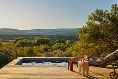 Private plunge pool at Kwandwe Ecca Lodge, South Africa