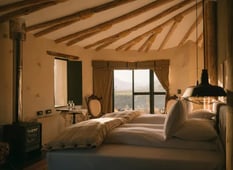 View from luxurious tented accommodation in the Colca Canyon