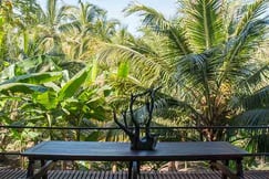 Relax time at the deck of Villa Playa  Colombia