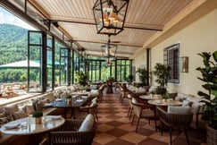 Dining room at luxury Salzburg hotel