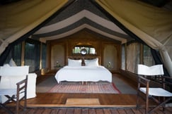 A luxury tented camp in the Serengeti