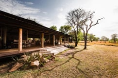 A luxury tented dining camp in the Serengeti