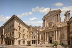 The main hotel entrance to the Six Senses Rome