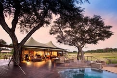 The pool aerial of Somalisa Acacia, Zimbabwe