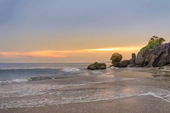 Beautiful sunrise view from Villa Playa Colombia