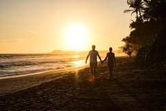 Enjoy the sunset on the beach from Meda Gedara, Sri Lanka